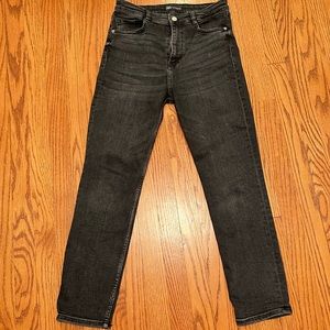 Zara Black Jeans Straight Leg Size 8